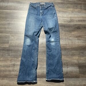 Levis 512‎ Perfectly Slimming Bootcut Jeans Womens 8 Blue Medium Wash Stretch